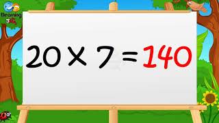 Learn Multiplication Table Of Twenty 20 X 1  20  20 Times Tables  E Learning Studio