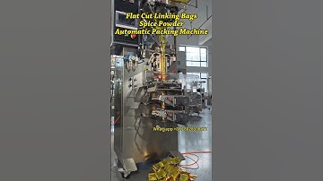 Flat Cut Linking Bags Spice Powder Automatic Packing Machine