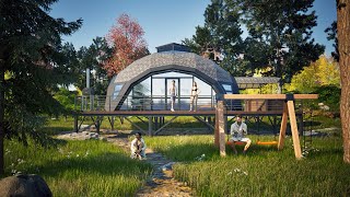 Podłoga Modułowa Altany Sferyczne Namioty Glampingowe