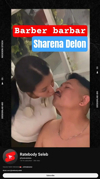 Sharena Delon nyukur barbar suami #ratebody #artis #barbershop #love #shorts
