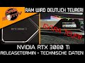 Nvidia RTX 3080Ti Releasetermin + Technische Daten | Arbeitsspeicher wird deutlich teurer | News