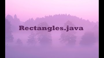 Java program Rectangles.java