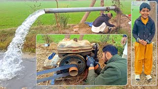 Rusty Diesel Engine: Tube Well Start Up - Village Life Farming DIY