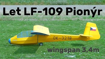 Let LF-109 Pionýr | 3,4m scale RC glider | 4K | Hat 2024