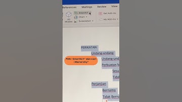 cara membuat mind mapping di microsoft word #tipsword