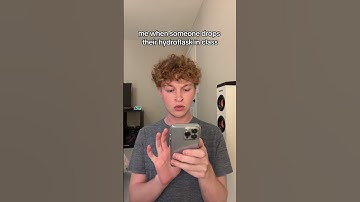 me when someone drops their hydro flask in class