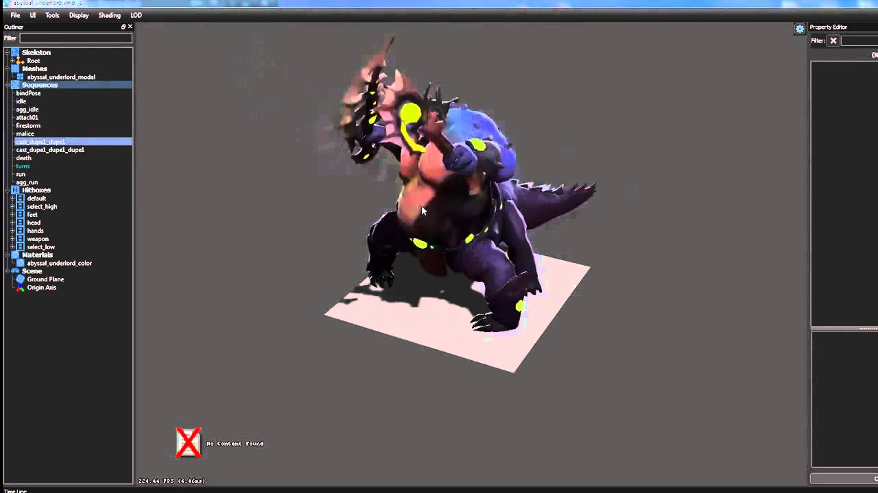 Abyssal Underlord Pit Lord   Beta model and animations