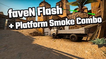 faveN Dust 2 B Retake Flash + Platform Smokes (CS:GO)