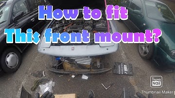 DIY intercooler install on supra