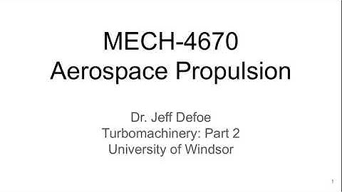 Aerospace Propulsion Lecture 16 part 1