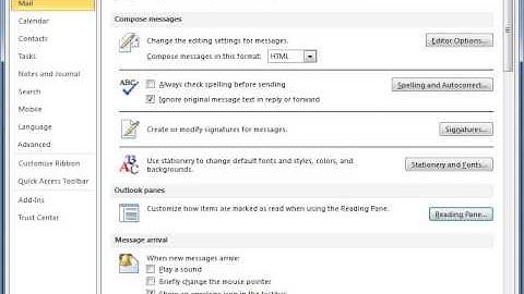 Outlook 2010 Change how the Reading Pane Looks and Works