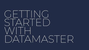 Getting Started with DataMaster Pro