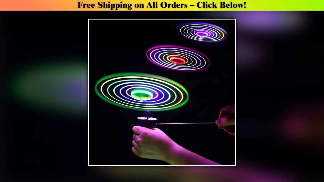 Kids Luminous Flying Disc Propeller Toys LED Lighting Pull String Flying UFO Toy Spinning Top Outdo