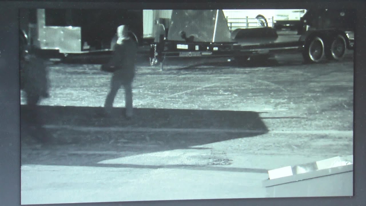 Thieves caught on camera taking trailer - YouTube