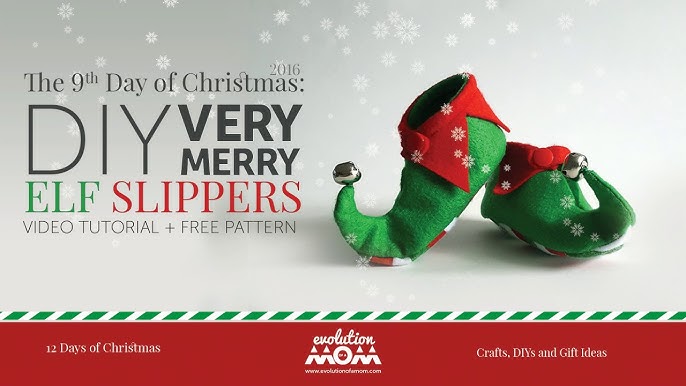 how-to-make-christmas-elf-slippers-youtube