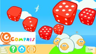 GCompris Educational Games For Kids Laptops | Play with Linux for Kids | Learning Numbers with Dices screenshot 4