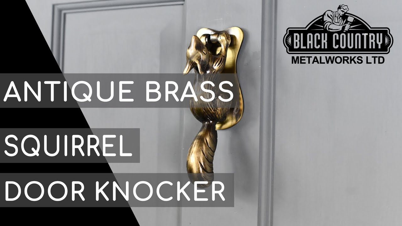 Mystic Colonial Hardware Sakega Squirrel Door Knocker Solid Cast Iron Victorian Colonial Retro Steampunck Gothic Baroque Medieval Mjti1037