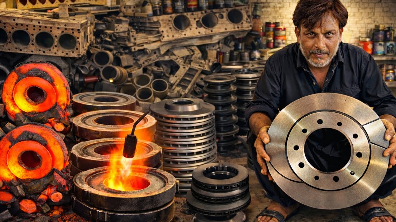 Disc Scrap From Scrap to Car Disc Brake Plate | Amazing Process - YouTube