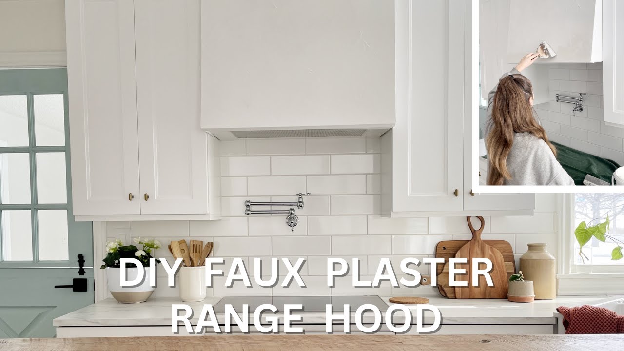 DIY FAUX PLASTER RANGE HOOD KITCHEN RENOVATION ON A BUDGET YouTube