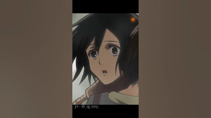 Mikasa crying for eren | Anime Clip | AnimeScapes