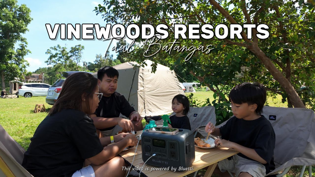 Vinewoods Resorts, Taal Batangas | Budget-Friendly Campsite with Swimming Pool | BLUETTI AC2A [4K]