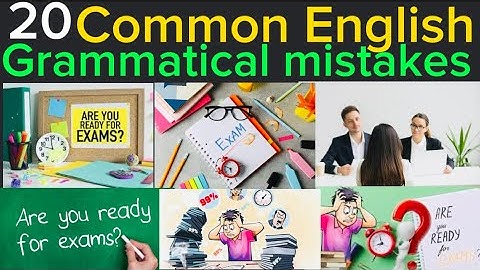 most common grammatical mistakes people are doing in the examinations.#english