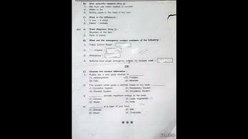 1ST SEMESTER EXAM SCIENCE REVISION PAPER 6TH STD. STATE BOARD.2023.