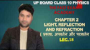 #upboard #class 10 physics #प्रकाश का परावर्तन तथा अपवर्तन Reflaction and Refraction of light Lec.18