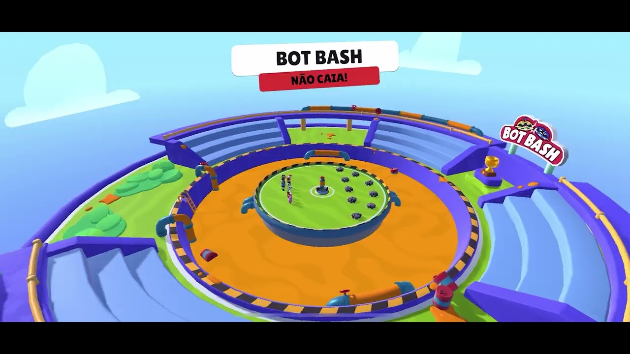 Vem jogar Stumble Guys comigo.￼￼￼