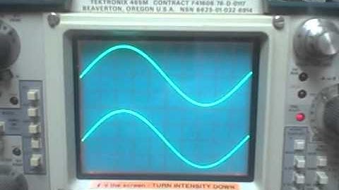 Tektronix 465m unit 5 Part 3 - timebase test