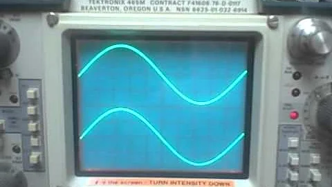 Tektronix 465m unit 5 Part 3 - timebase test