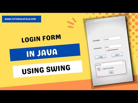 Java- How to Create Login Form in Java Swing ||