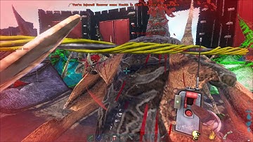 Raiding a MASSIVE TEK base! Showing you how I raid! Ark Official PvP Part 1