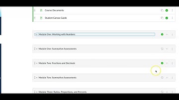 How to publish modules in Canvas?