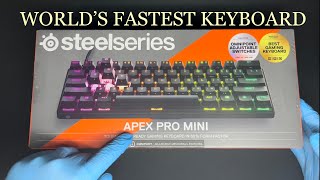 STEELSERIES APEX PRO MINI, 60% KEYBOARD, UNBOXING