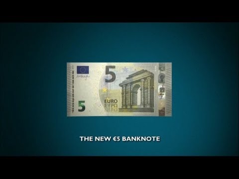 Le nouveau billet de 5 euros mis en circulation