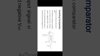 Comparators &amp; Schmitt Trigger