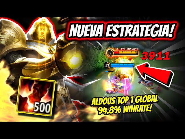 GLOBAL ALDOUS: CARREGANDO 1 VS 9 NO IMORTAL NOVO HIGH ELO DO MOBILE LEGENDS  