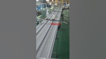 Maxsen free roller conveyor and modular belt conveyor combined system machine testing 2