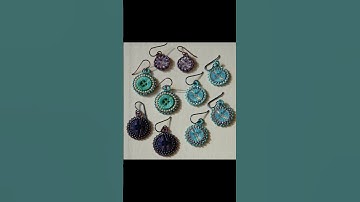 DIY BUTTON EARRINGS #diycrafts #diy #button #creative #unique #trending #viralshort #fashion#earring