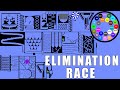 Amazing Elimination Marble Race With Colors in Algodoo \ Marble Race King