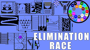 Amazing Elimination Marble Race With Colors in Algodoo \ Marble Race King