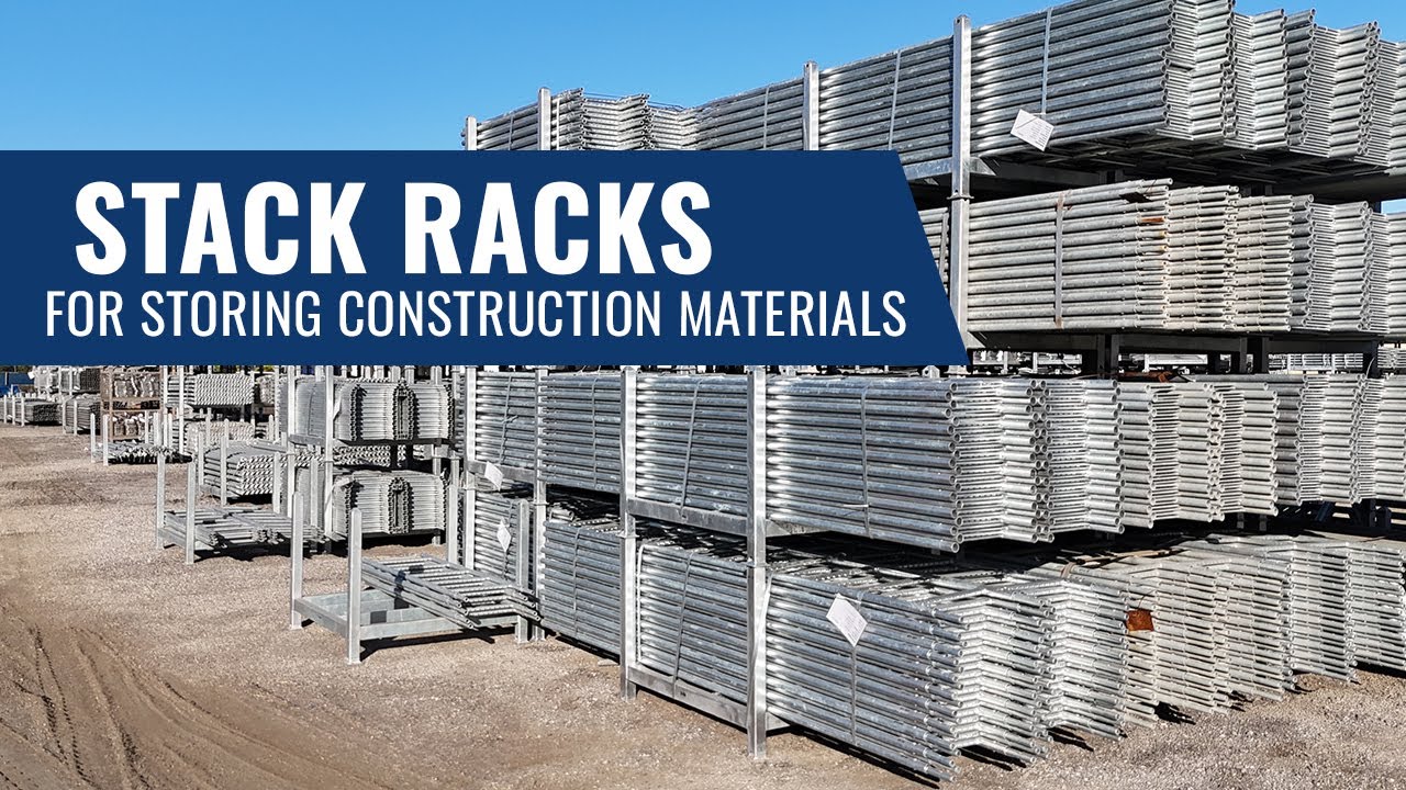 The Power of Stack Racks to Store Construction Materials - YouTube