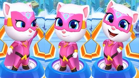 Talking Tom Hero Dash - 3x Super Angela GamePlay Wolkhtrough (Android,iOS)