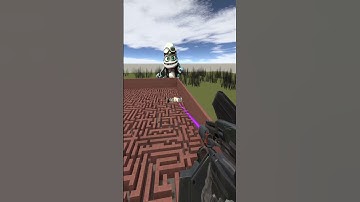 Destroying Crazy Frog in Big Maze Nextbot Gmod