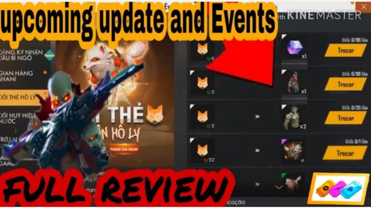 Free fire new upcoming update and events || free fire new ...