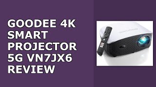 GooDee 4K Smart Projector with WiFi & Bluetooth - 3000 ANSI UHD, ToF Auto Focus Keystone MEMC, Do...