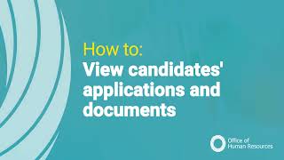 View a candidates application and documents | Jobtrain View a candidates application and documents | Jobtrain