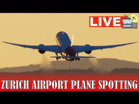 🔴LIVE Saturday Sunset Plane Spotting at Zurich Airport