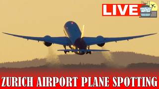 🔴LIVE Saturday Sunset Plane Spotting at Zurich Airport